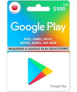 $500 Buy Google Play Gift Card – USA